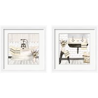 Framed Farmhouse Bathroom 2 Piece Framed Art Print Set