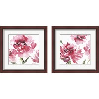 Framed Crimson Blossoms 2 Piece Framed Art Print Set