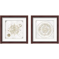 Framed 'Golden Galaxy 2 Piece Framed Art Print Set' border=