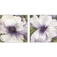 Framed Violet Orchid 2 Piece Art Print Set