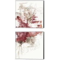 Framed 'Crimson Lust 2 Piece Canvas Print Set' border=