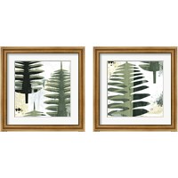 Framed 'Palms  2 Piece Framed Art Print Set' border=