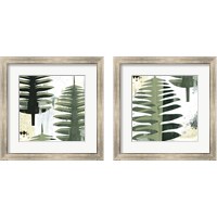 Framed 'Palms  2 Piece Framed Art Print Set' border=