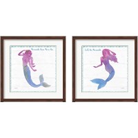 Framed Mermaid Friends 2 Piece Framed Art Print Set