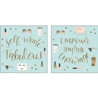 Framed 'Boss Ladies Mint 2 Piece Art Print Set' border=