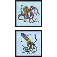 Framed Electric Octopus 2 Piece Framed Art Print Set