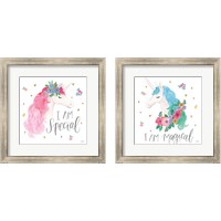 Framed 'Magical Friends 2 Piece Framed Art Print Set' border=