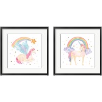 Framed 'Magical Friends 2 Piece Framed Art Print Set' border=