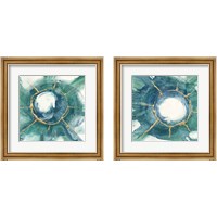 Framed 'Dharma Wheel 2 Piece Framed Art Print Set' border=