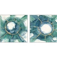 Framed Dharma Wheel 2 Piece Art Print Set