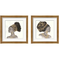 Framed 'Headdress Beauty 2 Piece Framed Art Print Set' border=