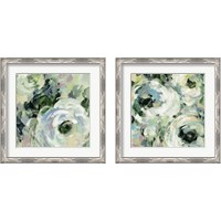 Framed 'Sage and Lavender Peonies 2 Piece Framed Art Print Set' border=