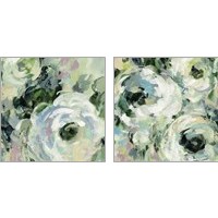 Framed 'Sage and Lavender Peonies 2 Piece Art Print Set' border=