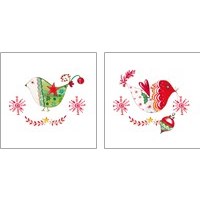 Framed 'Christmas Dove 2 Piece Art Print Set' border=