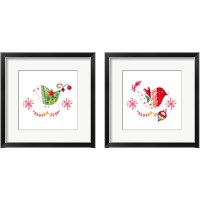 Framed Christmas Dove 2 Piece Framed Art Print Set