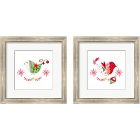 Framed 'Christmas Dove 2 Piece Framed Art Print Set' border=
