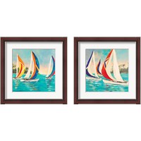 Framed Sunset Sails 2 Piece Framed Art Print Set