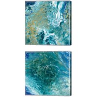 Framed 'Earth Essence 2 Piece Canvas Print Set' border=