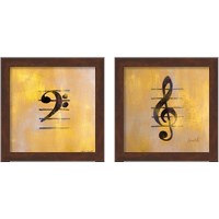 Framed Musical Notes 2 Piece Framed Art Print Set