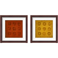 Framed 'All Lined Up Fruit 2 Piece Framed Art Print Set' border=
