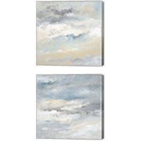Framed 'Sea Meets Sky 2 Piece Canvas Print Set' border=