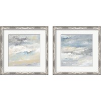 Framed 'Sea Meets Sky 2 Piece Framed Art Print Set' border=
