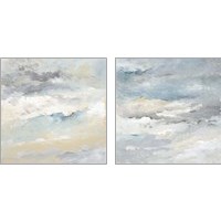 Framed 'Sea Meets Sky 2 Piece Art Print Set' border=