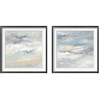Framed 'Sea Meets Sky 2 Piece Framed Art Print Set' border=
