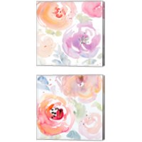 Framed 'Gentle Blossoms 2 Piece Canvas Print Set' border=