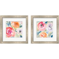 Framed 'Blooms Abound 2 Piece Framed Art Print Set' border=