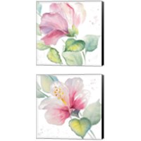 Framed Fragrant Hibiscus 2 Piece Canvas Print Set