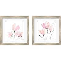 Framed Pastel Floral Sway 2 Piece Framed Art Print Set