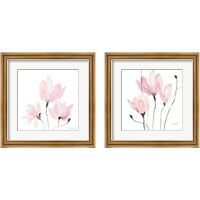 Framed Pastel Floral Sway 2 Piece Framed Art Print Set
