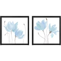 Framed Floral Sway Blue 2 Piece Framed Art Print Set