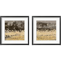 Framed Gold Winds Square 2 Piece Framed Art Print Set