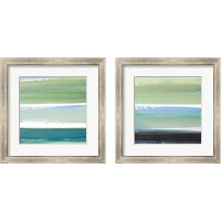 Framed 'Morning Pasture Square 2 Piece Framed Art Print Set' border=