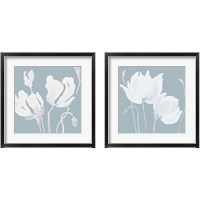 Framed White Floral Sway 2 Piece Framed Art Print Set