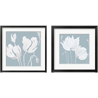 Framed White Floral Sway 2 Piece Framed Art Print Set