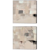 Framed 'Cream Voluminous 2 Piece Canvas Print Set' border=