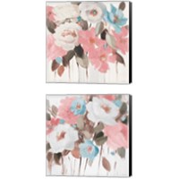 Framed 'Spring Promise of Giverny 2 Piece Canvas Print Set' border=