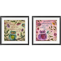 Framed 'I Owl You 2 Piece Framed Art Print Set' border=