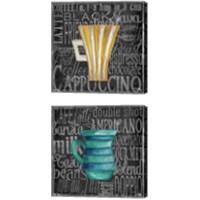Framed 'Coffee of the Day 2 Piece Canvas Print Set' border=