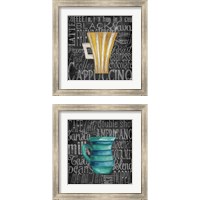 Framed 'Coffee of the Day 2 Piece Framed Art Print Set' border=