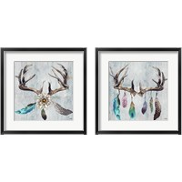 Framed Feathery Antlers 2 Piece Framed Art Print Set