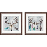 Framed Feathery Antlers 2 Piece Framed Art Print Set