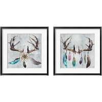 Framed Feathery Antlers 2 Piece Framed Art Print Set