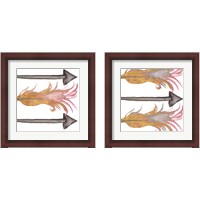 Framed Feathers And Arrows 2 Piece Framed Art Print Set