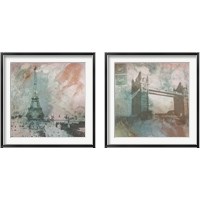 Framed 'Vintage Europe 2 Piece Framed Art Print Set' border=