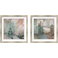 Framed Vintage Europe 2 Piece Framed Art Print Set
