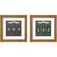 Framed 'Holiday Sweater 2 Piece Framed Art Print Set' border=